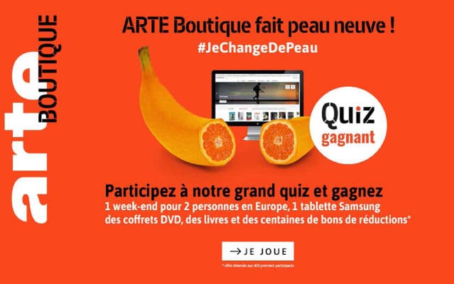 ARTE Boutique : notre jeu-concours porté par les réseaux sociaux