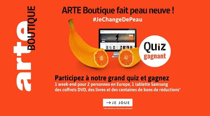 ARTE Boutique : notre jeu-concours porté par les réseaux sociaux